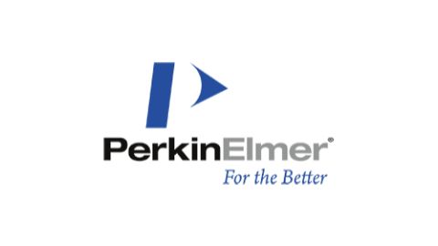 A logo for the brand Perkin Elmer