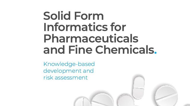 Solid Form Informatics for Pharmaceuticals and Fine Chemicals  content piece image 